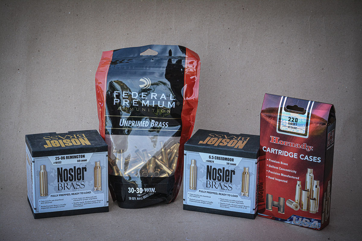 Most companies, such as Nosler Custom, Hornady, Federal Cartridge and others, offer match-grade brass cases as handloading components.